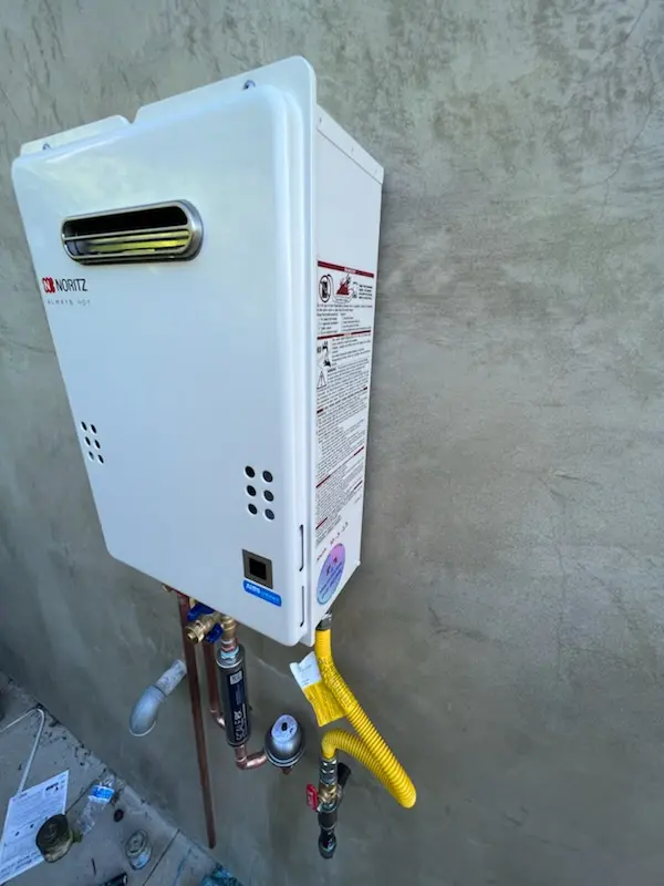 Tankless water heater installation for Academy Park homes